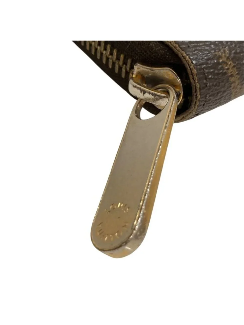 Louis Vuitton Monogram Zippy Wallet Zip Around Brown